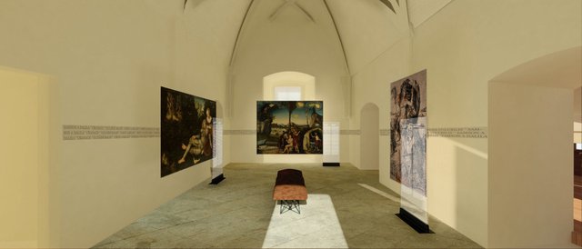 Vizualizace expozice Pernštejská rezidence